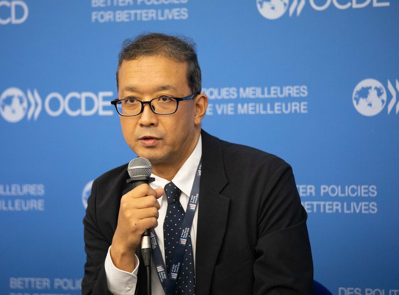 Naohiro Shichijo speaking at the OECD Blue Sky Forum 2026